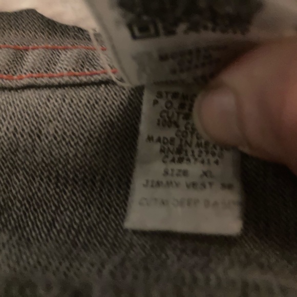 Rare True Religion denim vest/short set in “Deep Base” - Picture 5 of 9